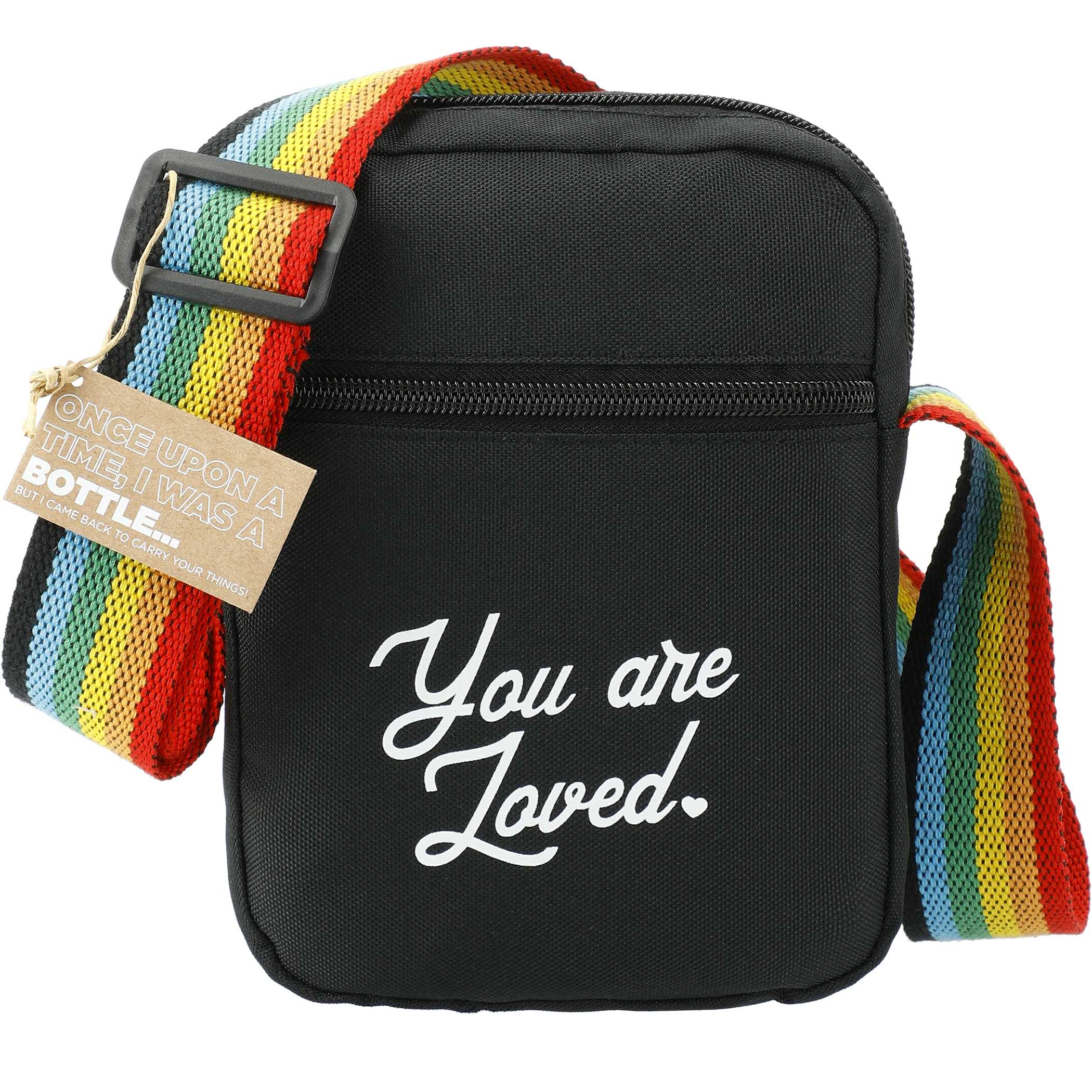 Rainbow RPET Crossbody Tote